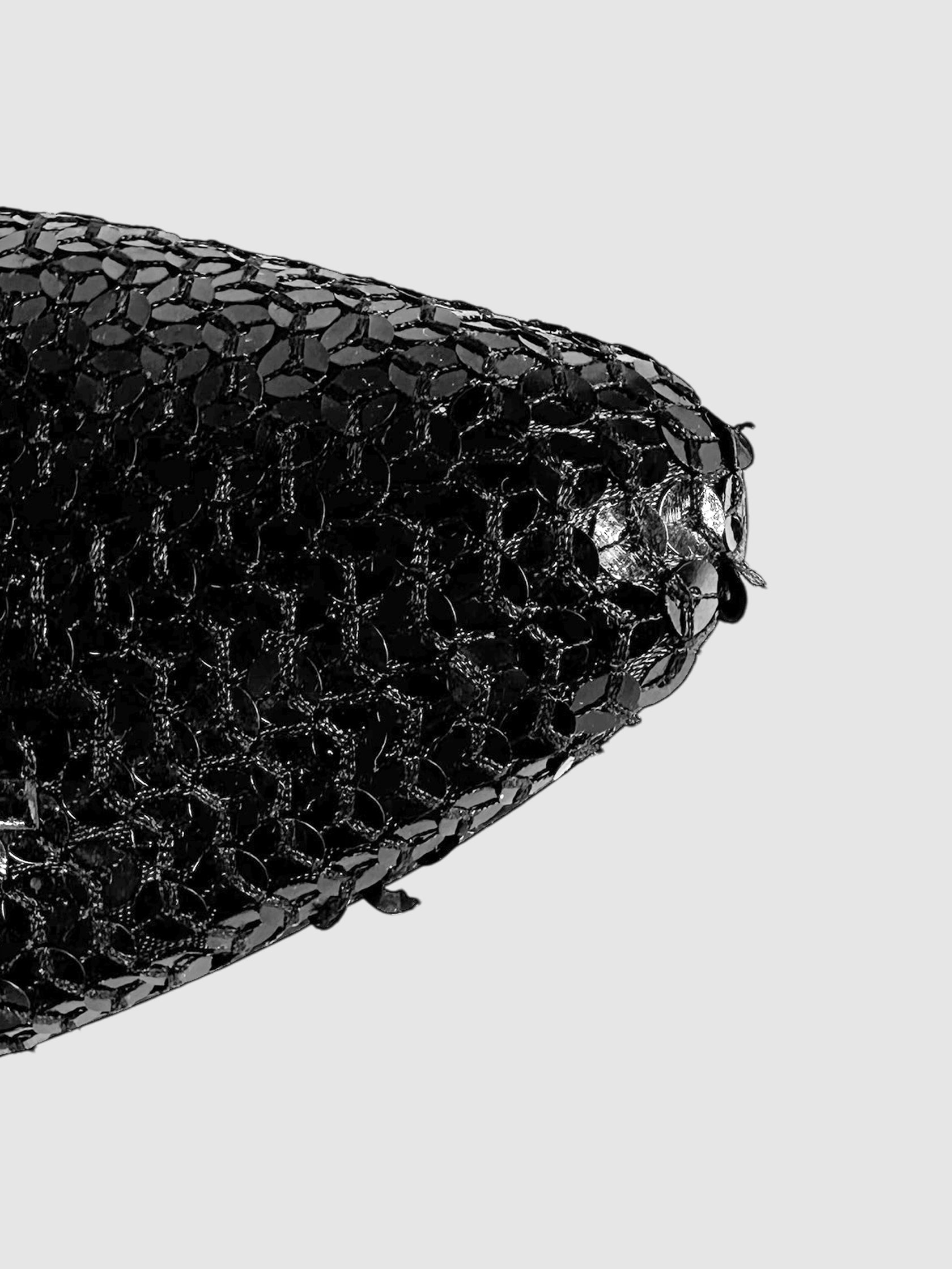 Sequinned Pointed Toe Flats - Size 37.5