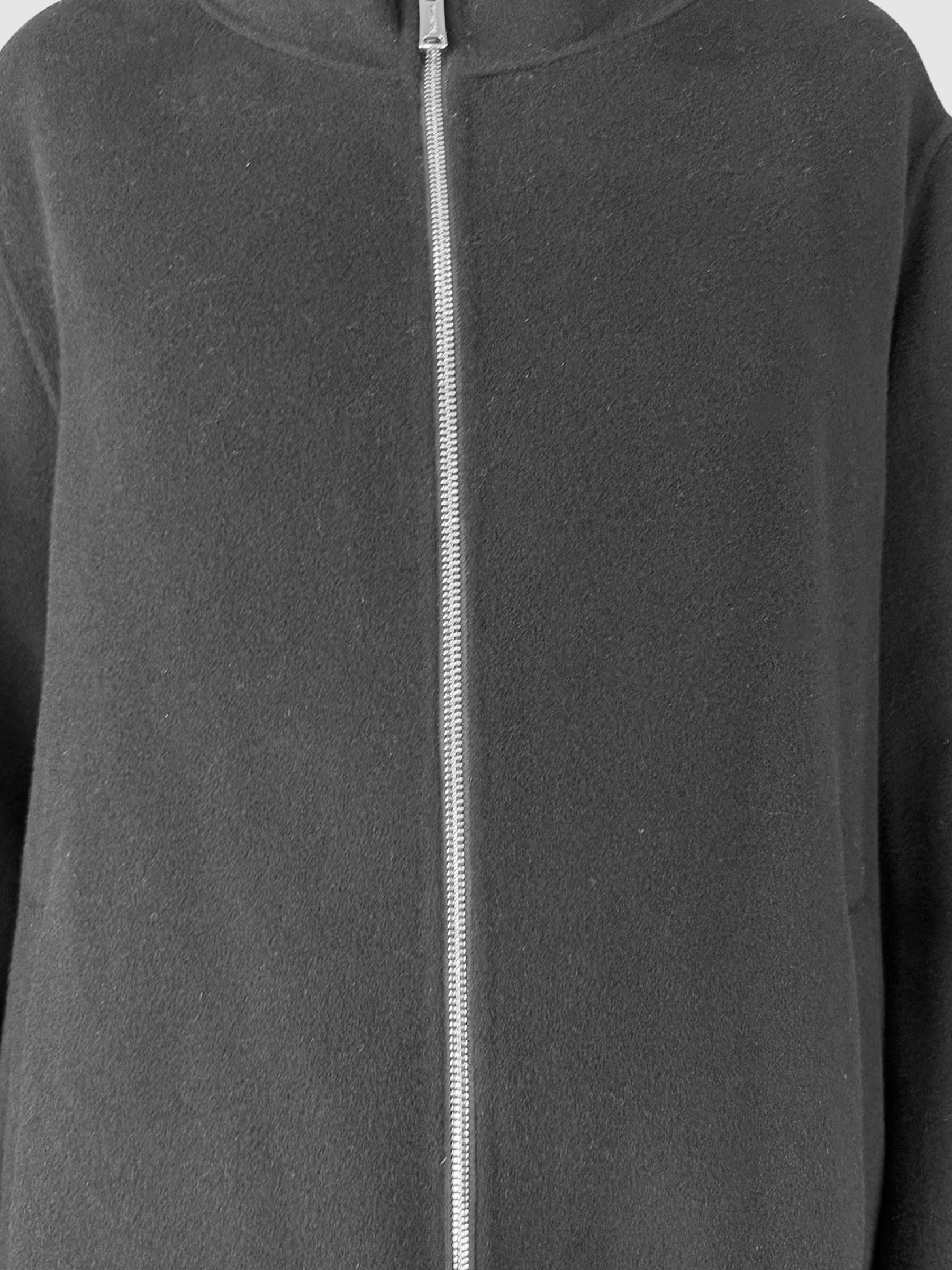Wool Zip-Up Coat