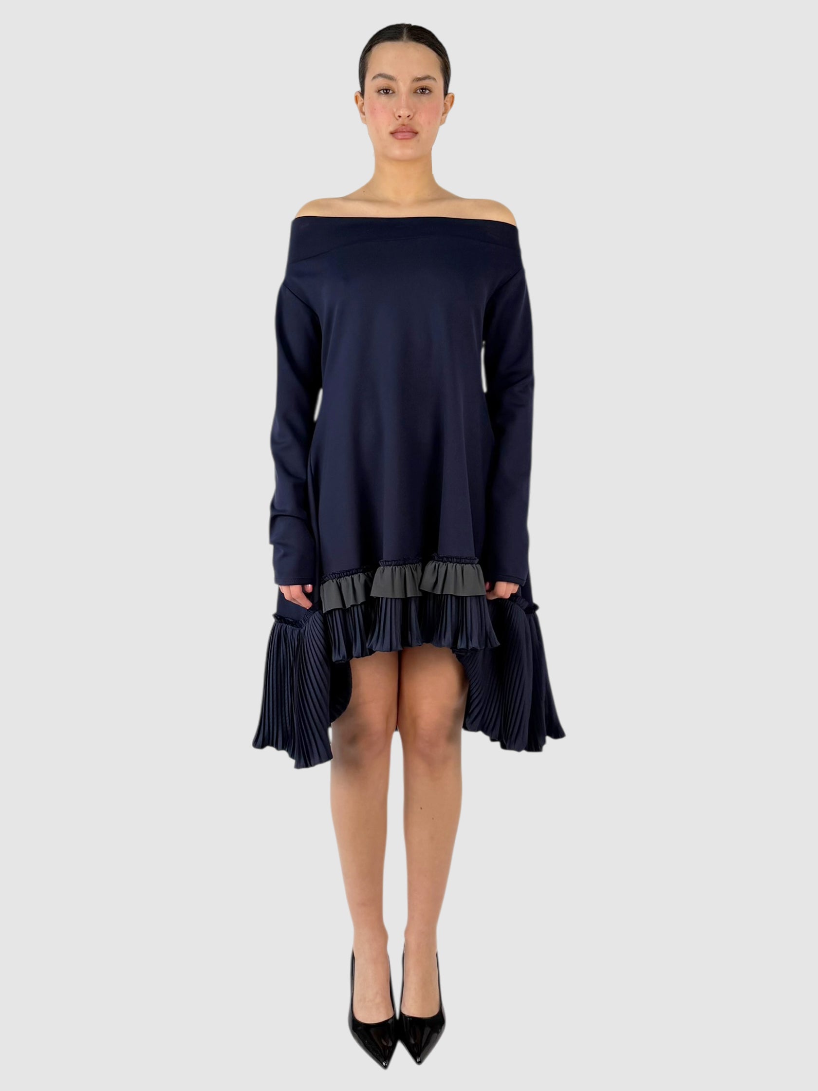 Ruffled Midi Dress