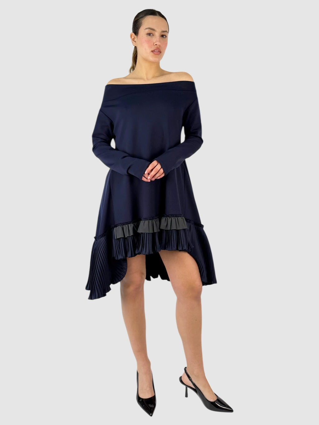 Ruffled Midi Dress