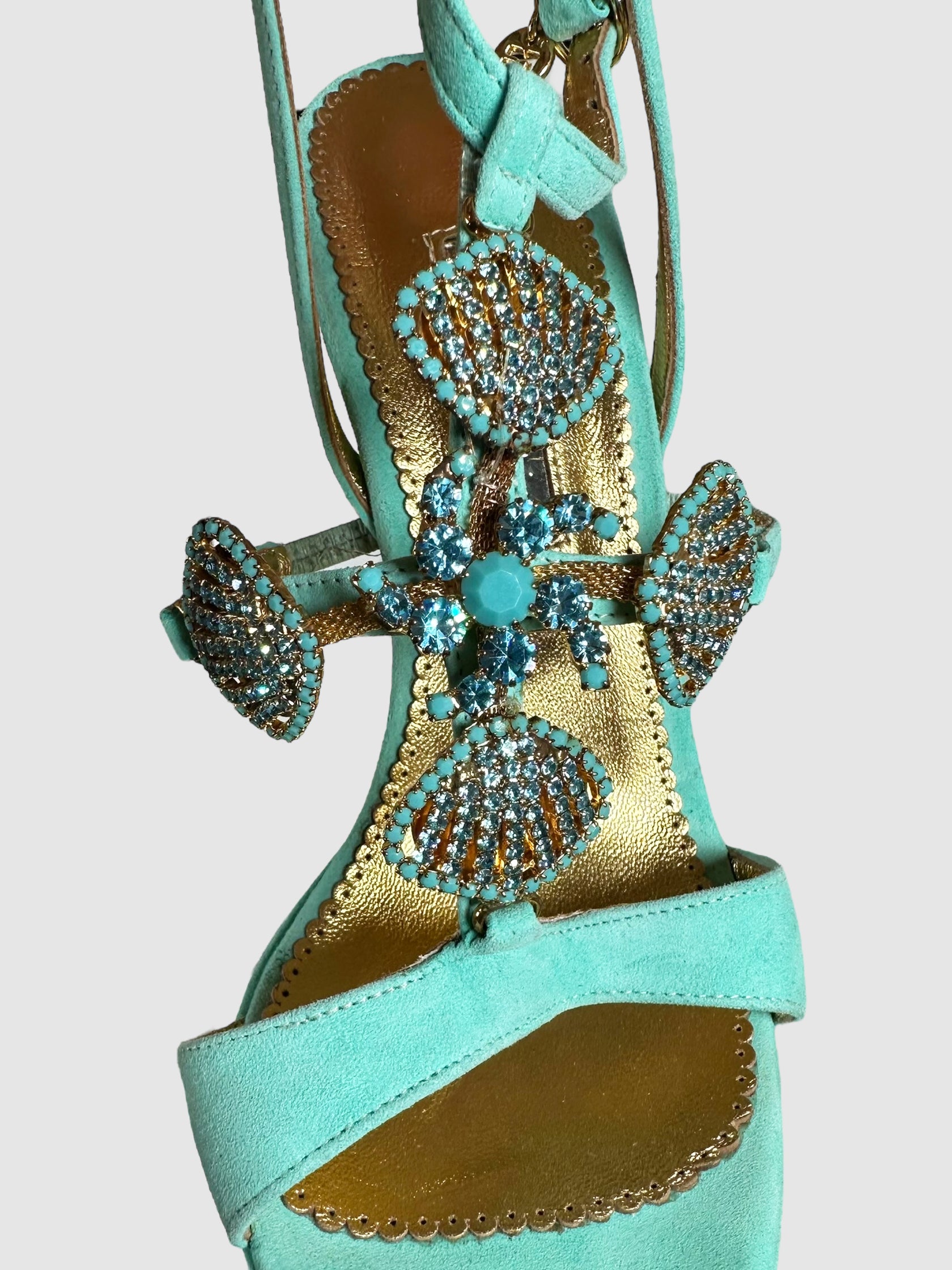 Rhinestone Seashell Pumps - Size 38