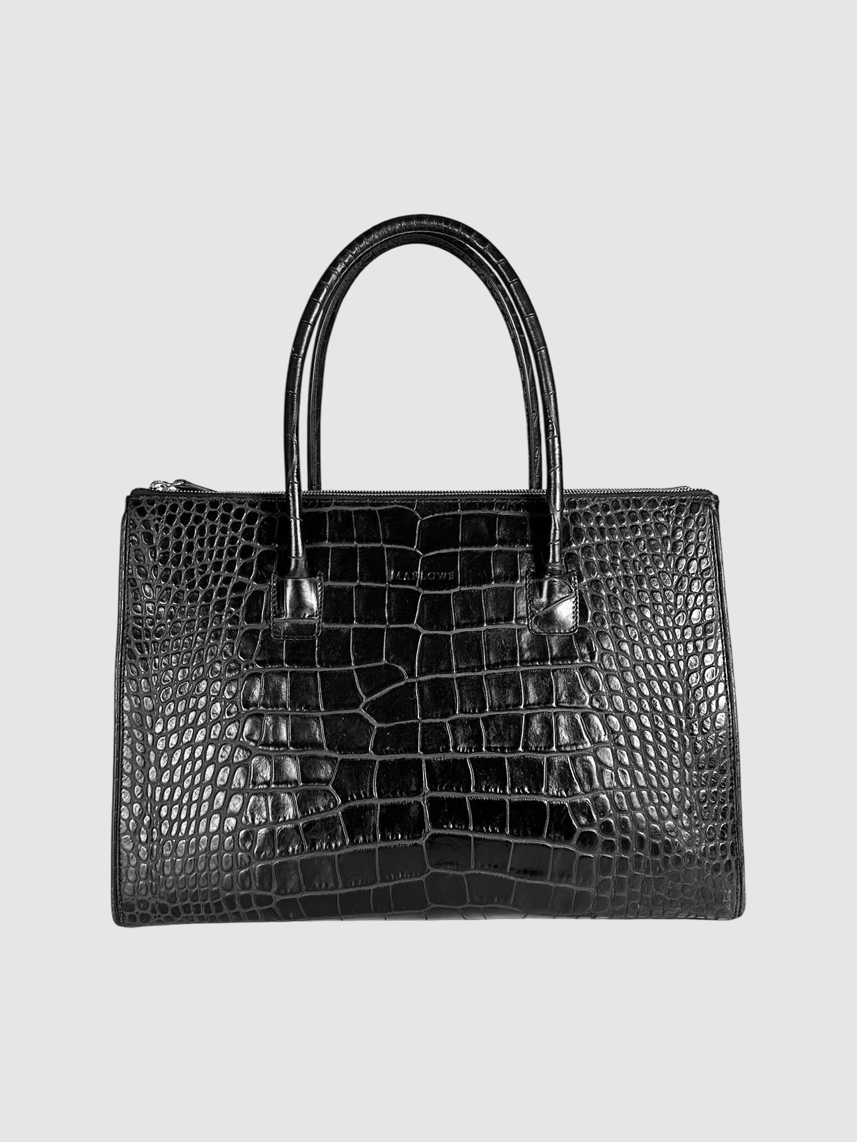 Croc-Embossed Bag