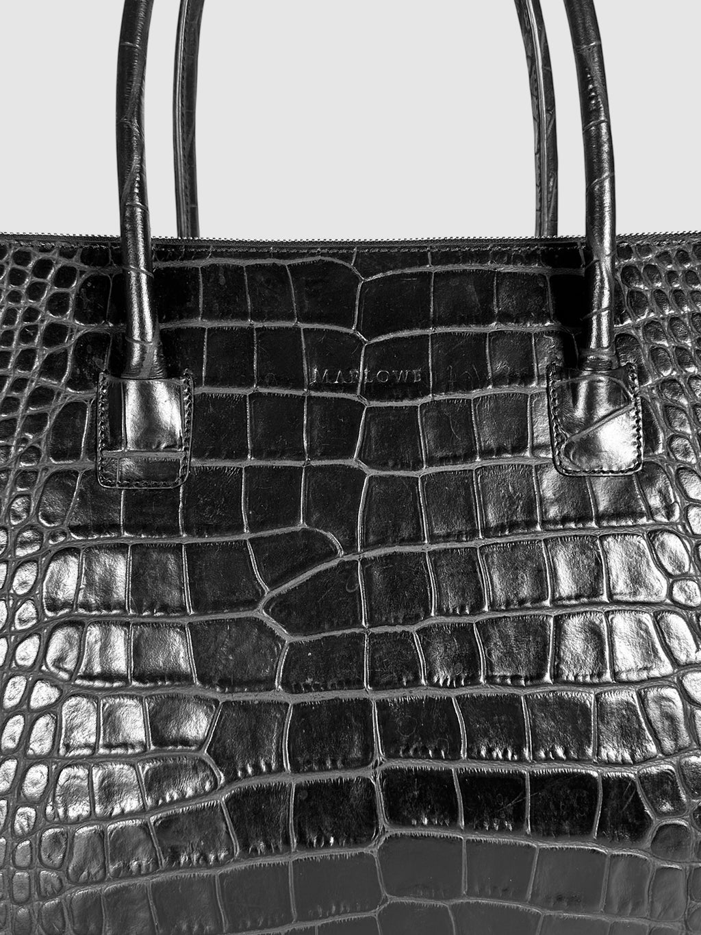 Croc-Embossed Bag