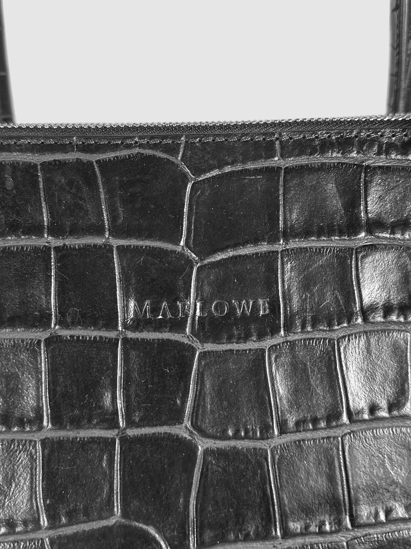 Croc-Embossed Bag