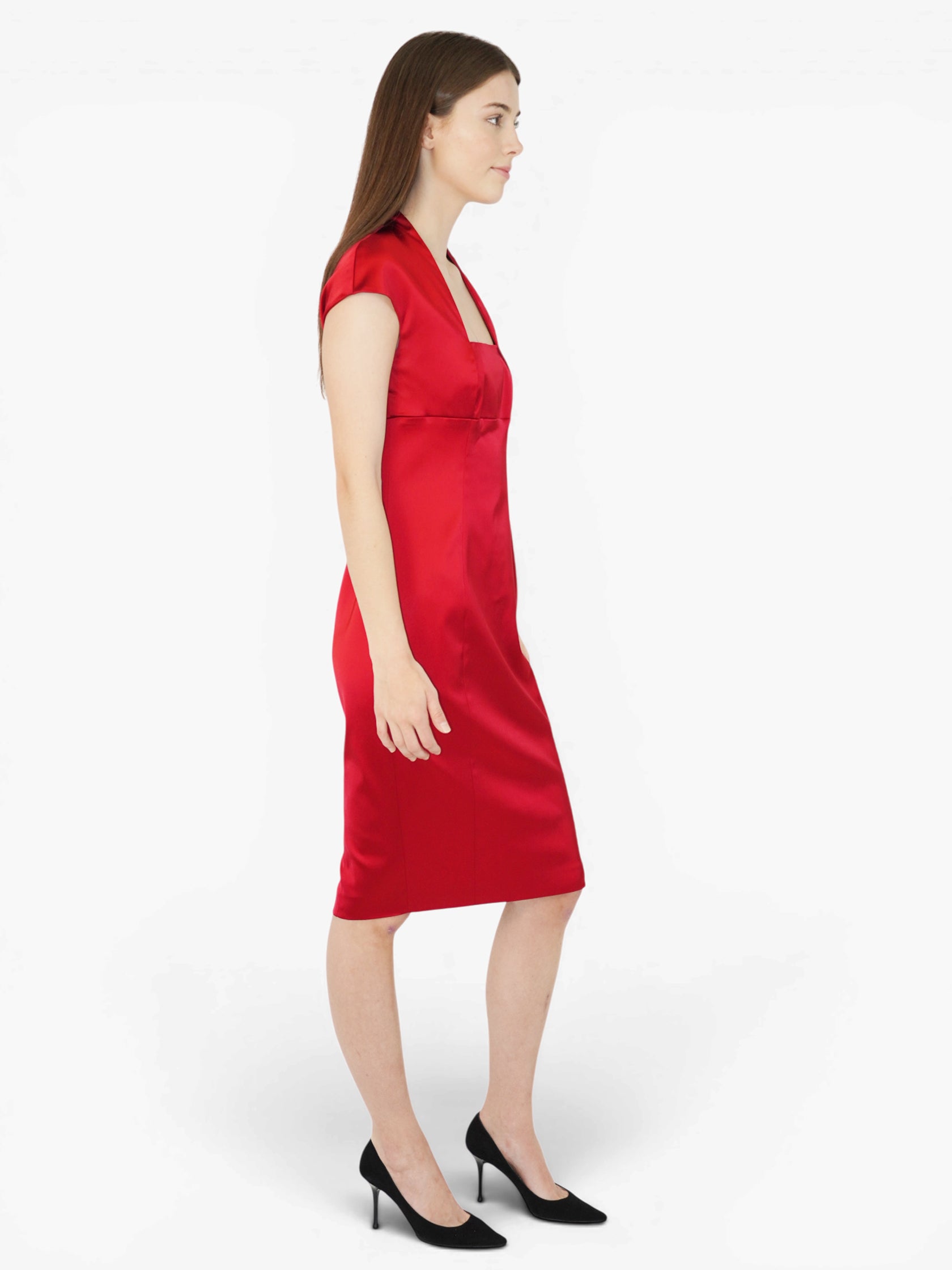 Satin Midi Dress