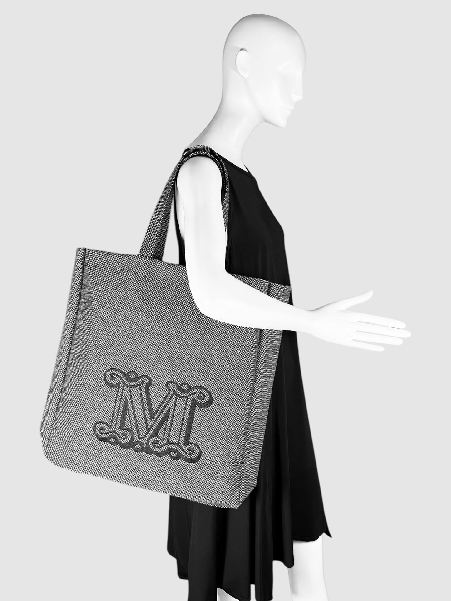 Embroidered Logo Large Tote Bag