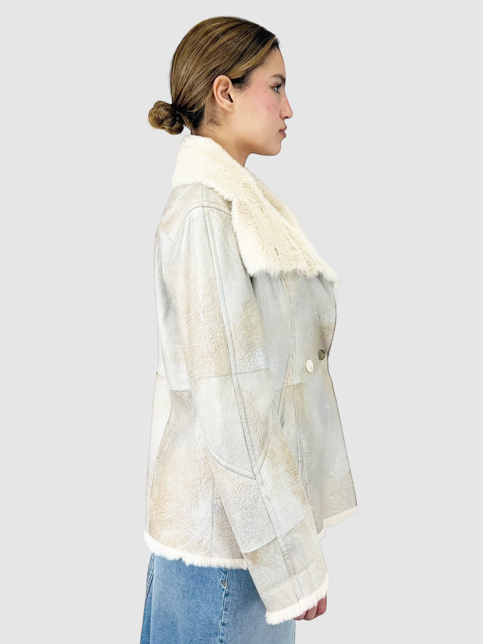 Metallic Rabbit Coat