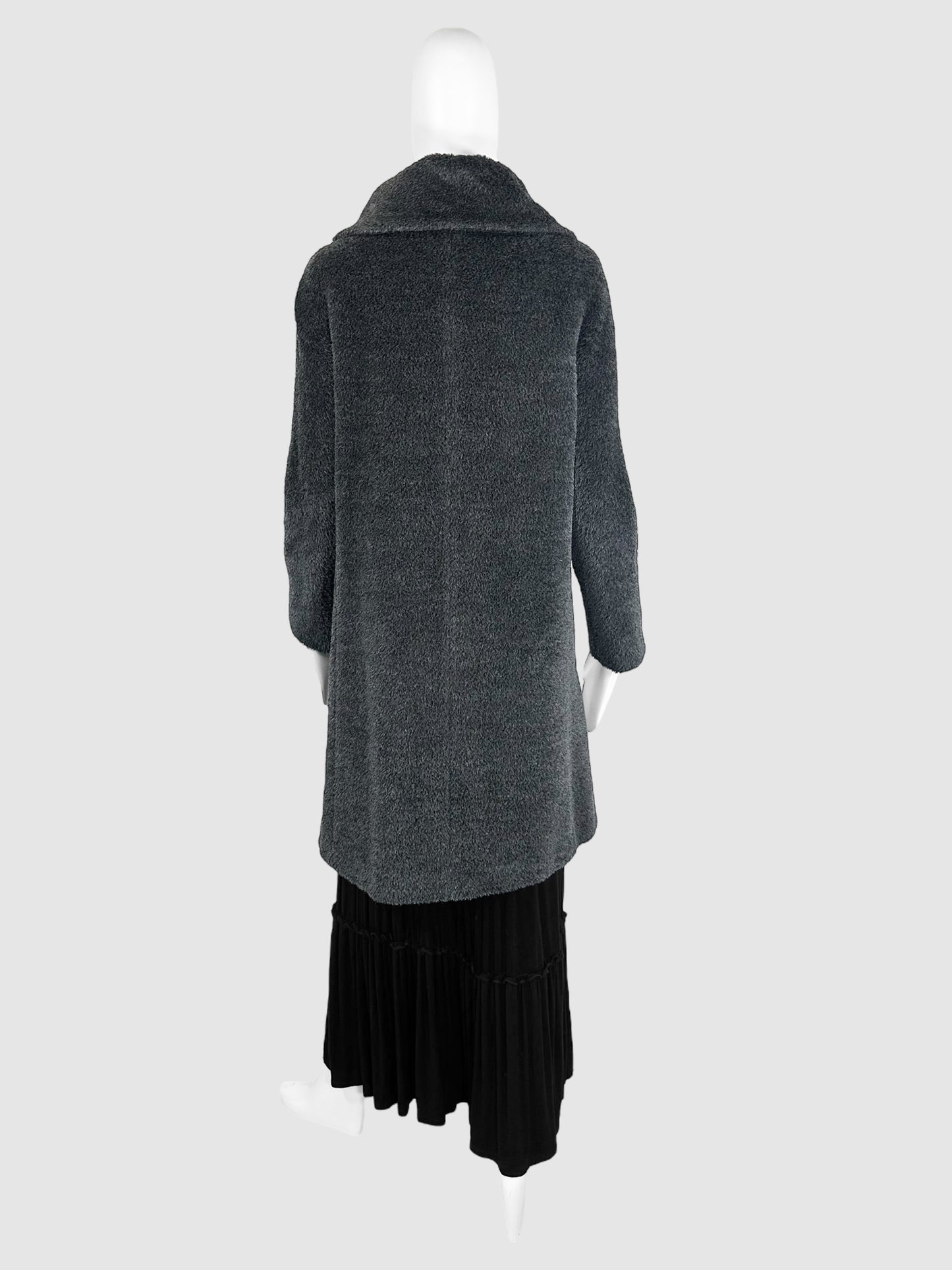 Alpaca and Wool Double-Breasted Coat - Size 8