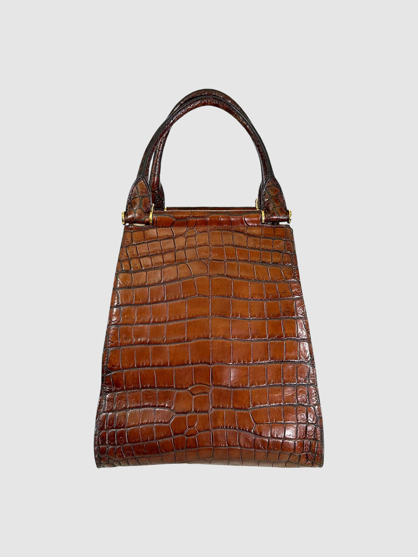 Embossed Anita Handle Bag