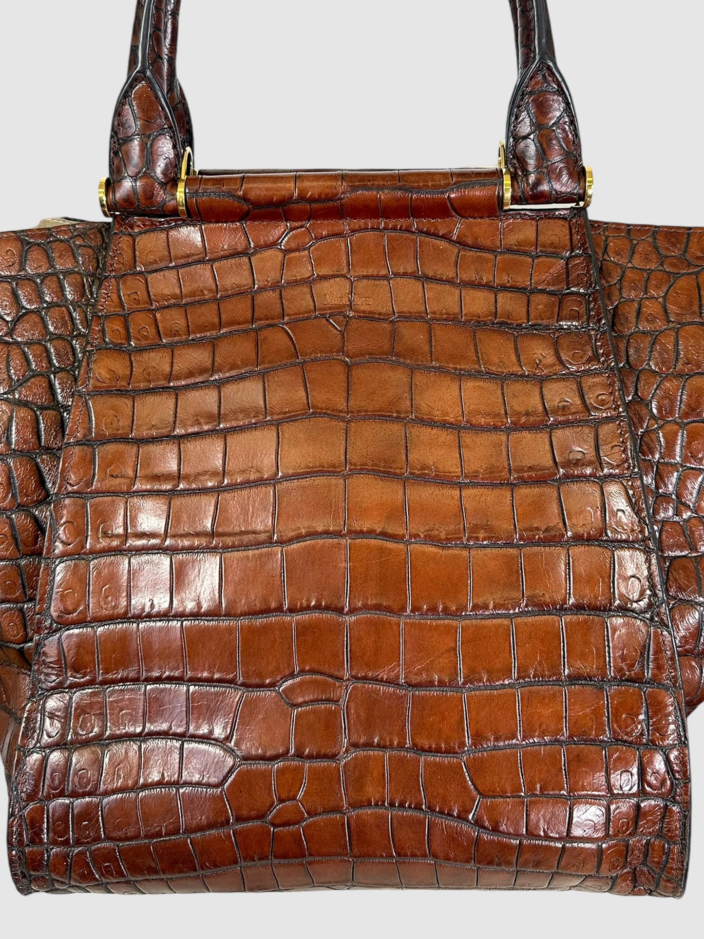 Embossed Anita Handle Bag