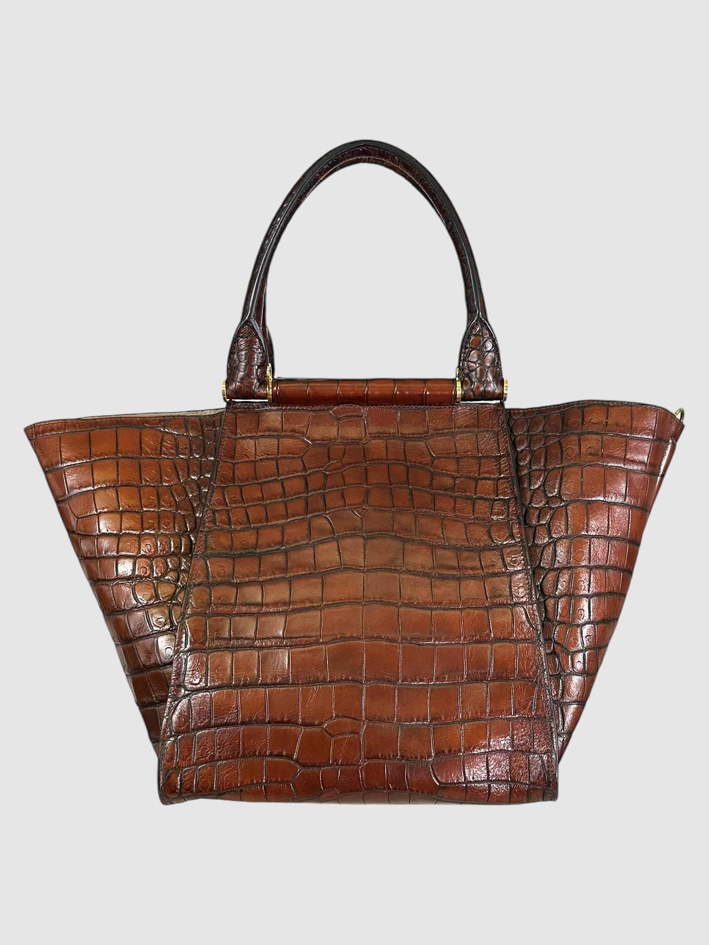 Embossed Anita Handle Bag