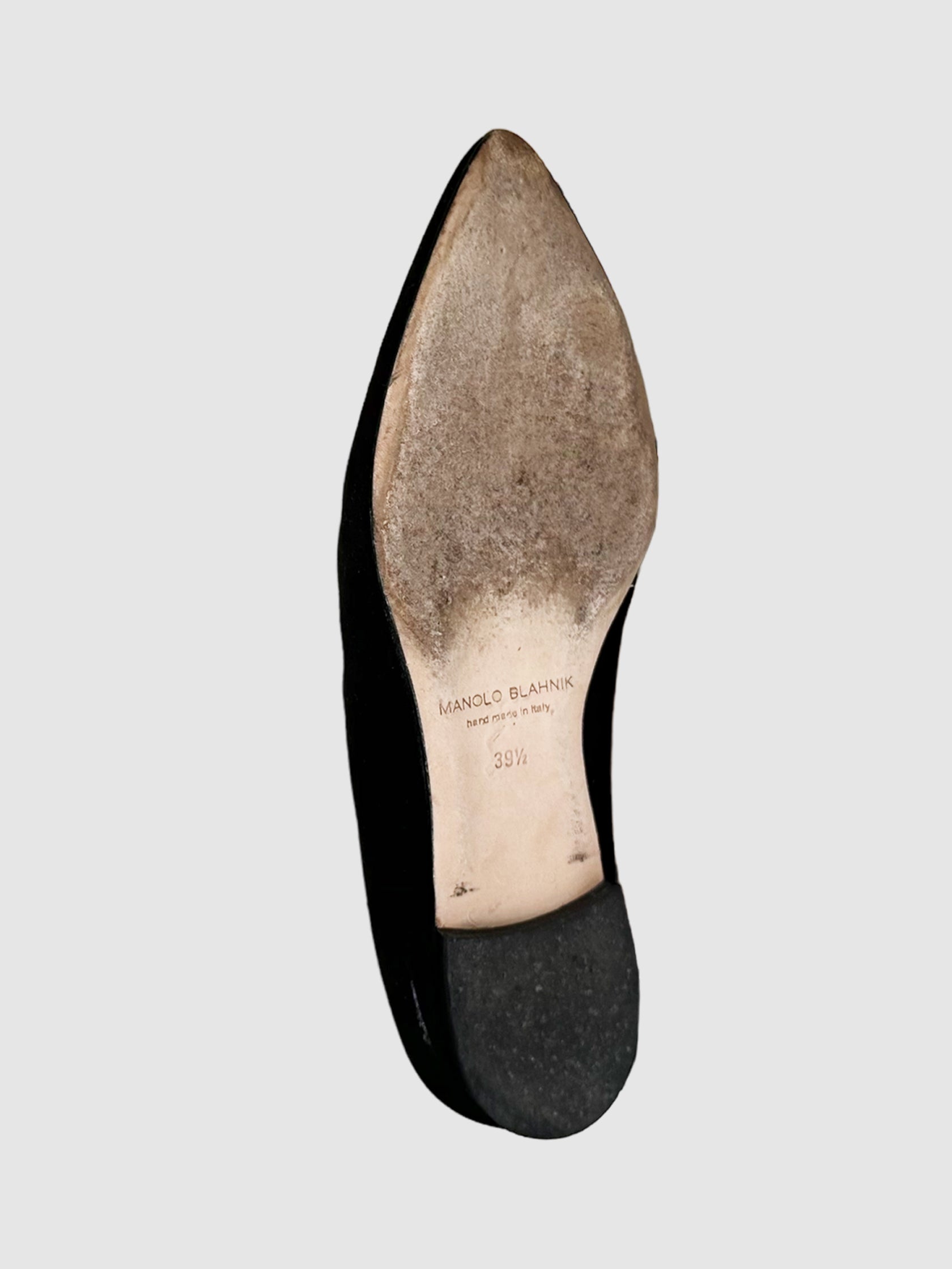 Manolo Blahnik Pointed Toe Flats - Size 39.5