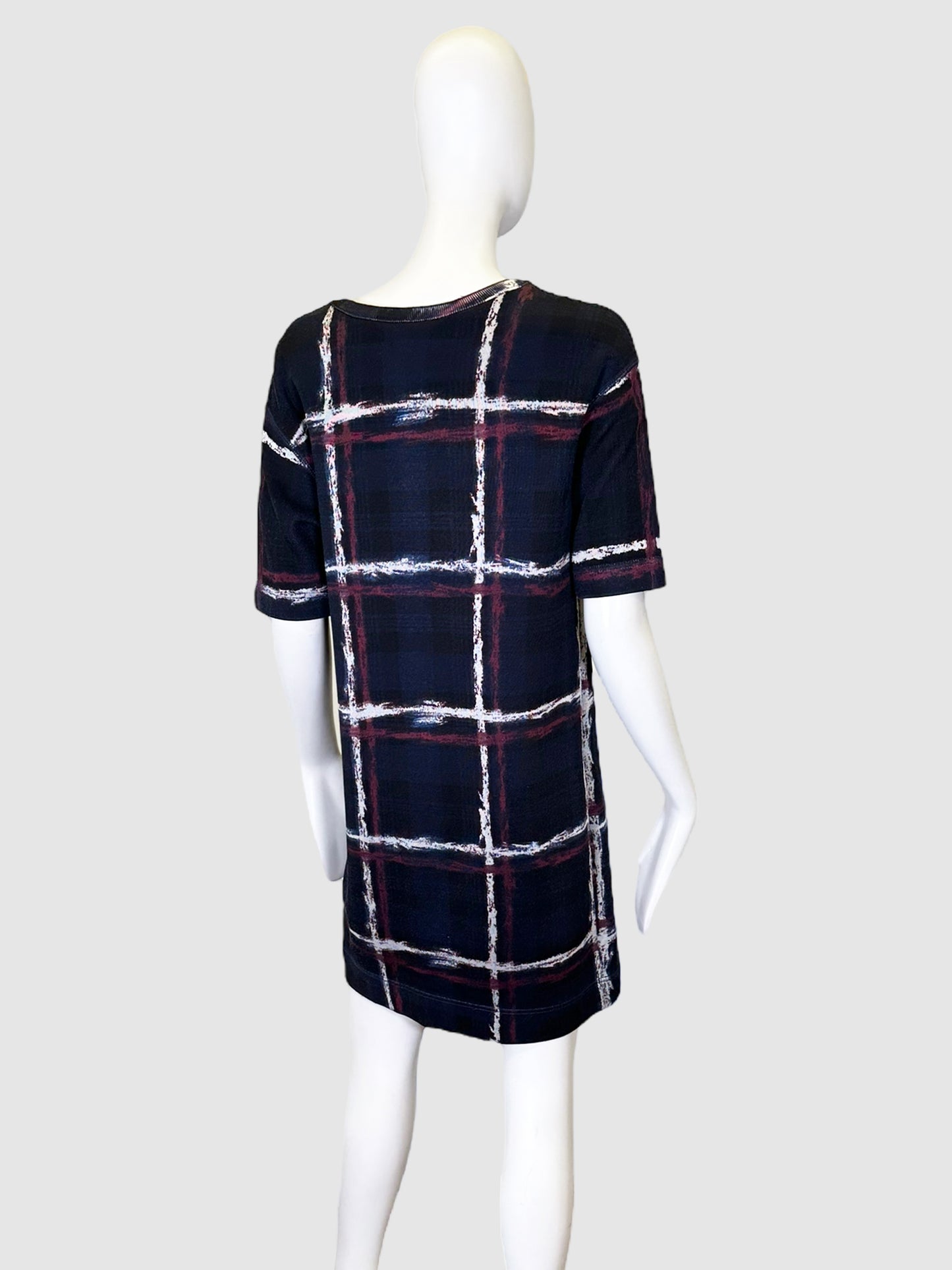 Marc by Marc Jacobs Plaid Short-Sleeved Dress - Size S
