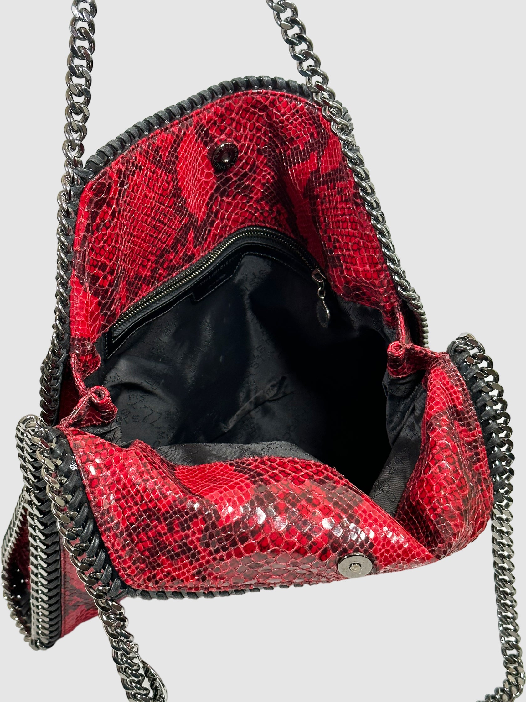 Snake Print Falabella Tote