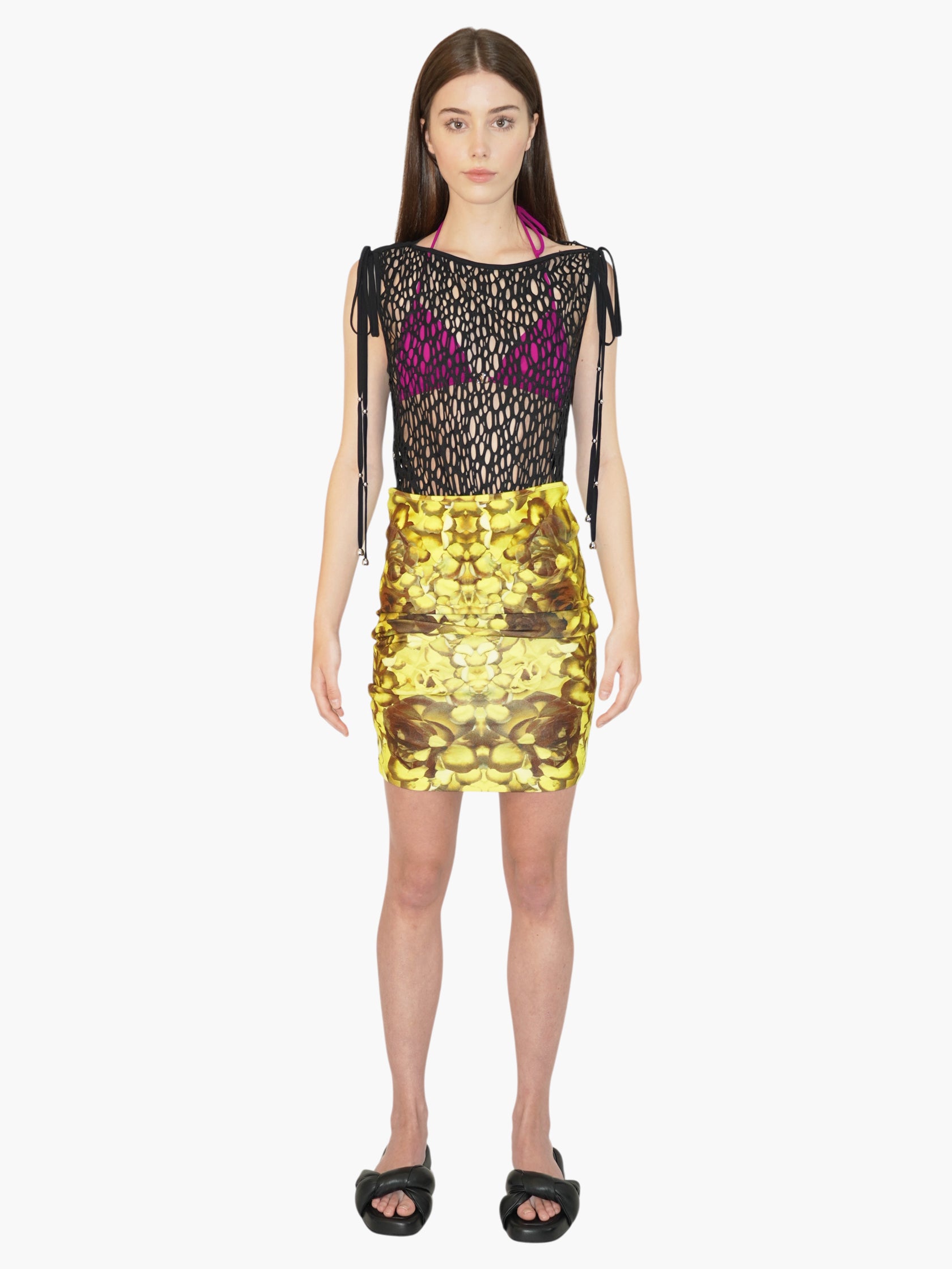 Printed Midi Skirt