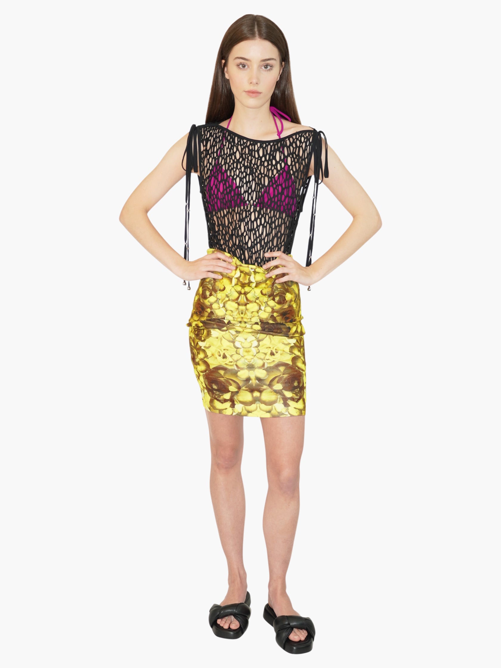Printed Midi Skirt