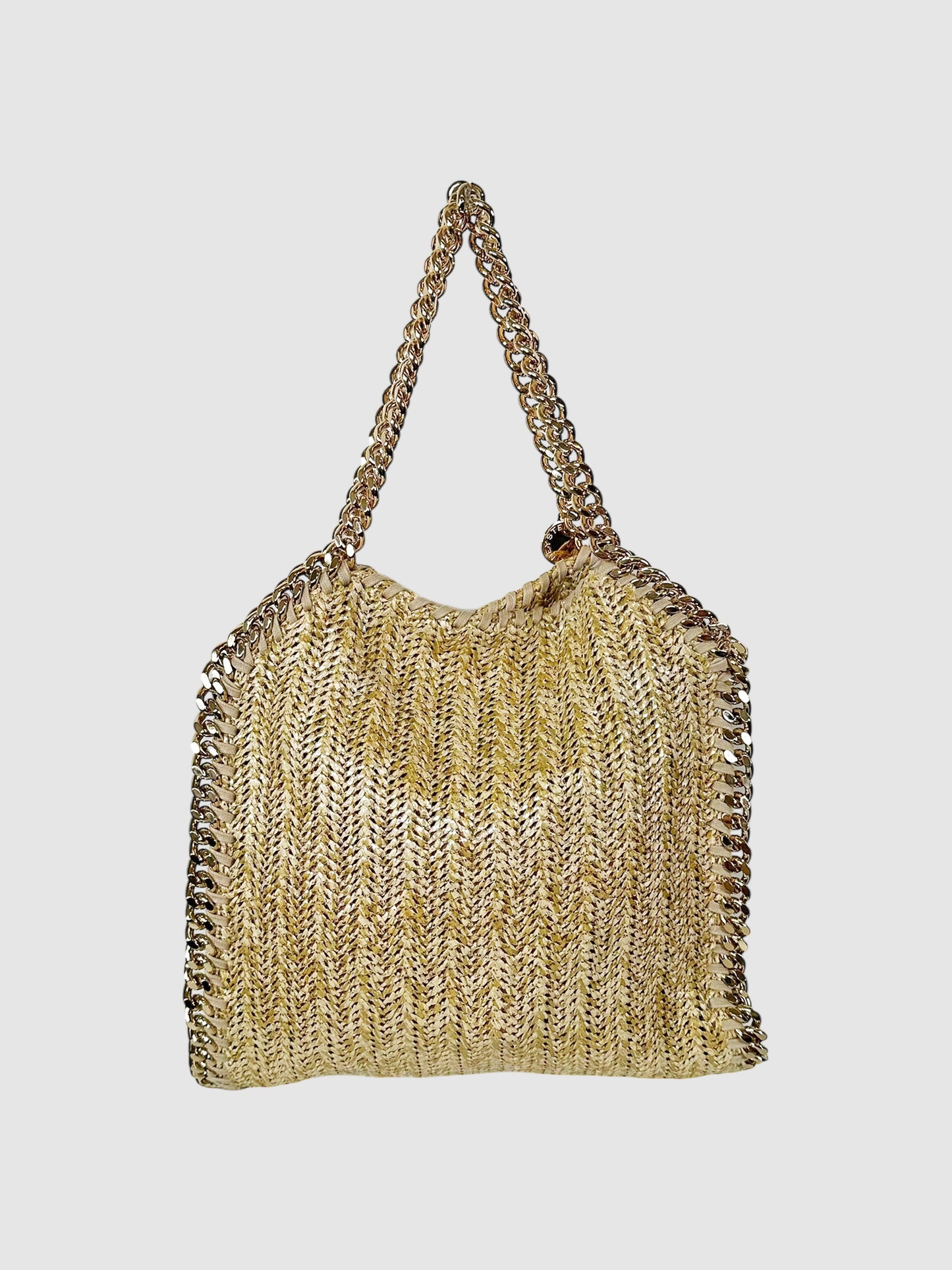 Mini Woven Falabella Tote Bag