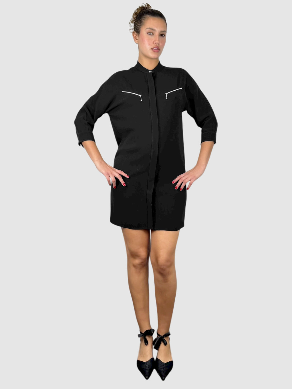 Button-Up Mini Dress