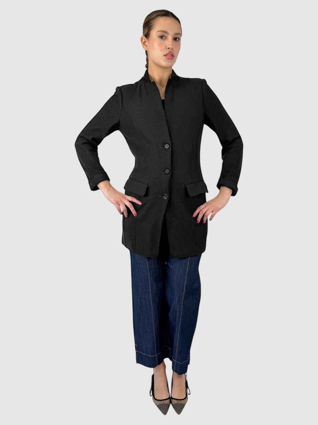 Wool Single-Breasted Coat