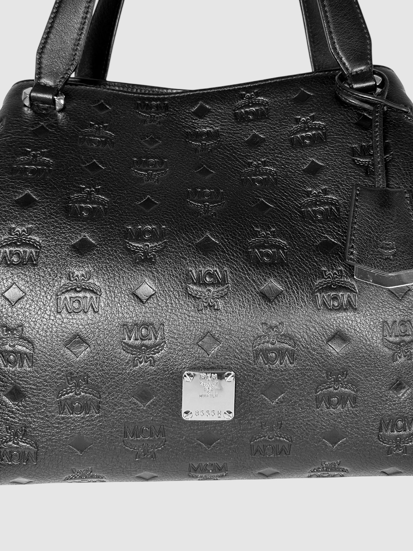 Logo Embossed Hobo Bag