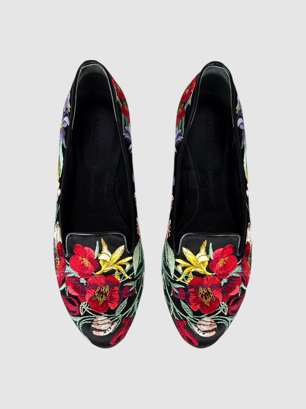 Floral Embroidered Flats