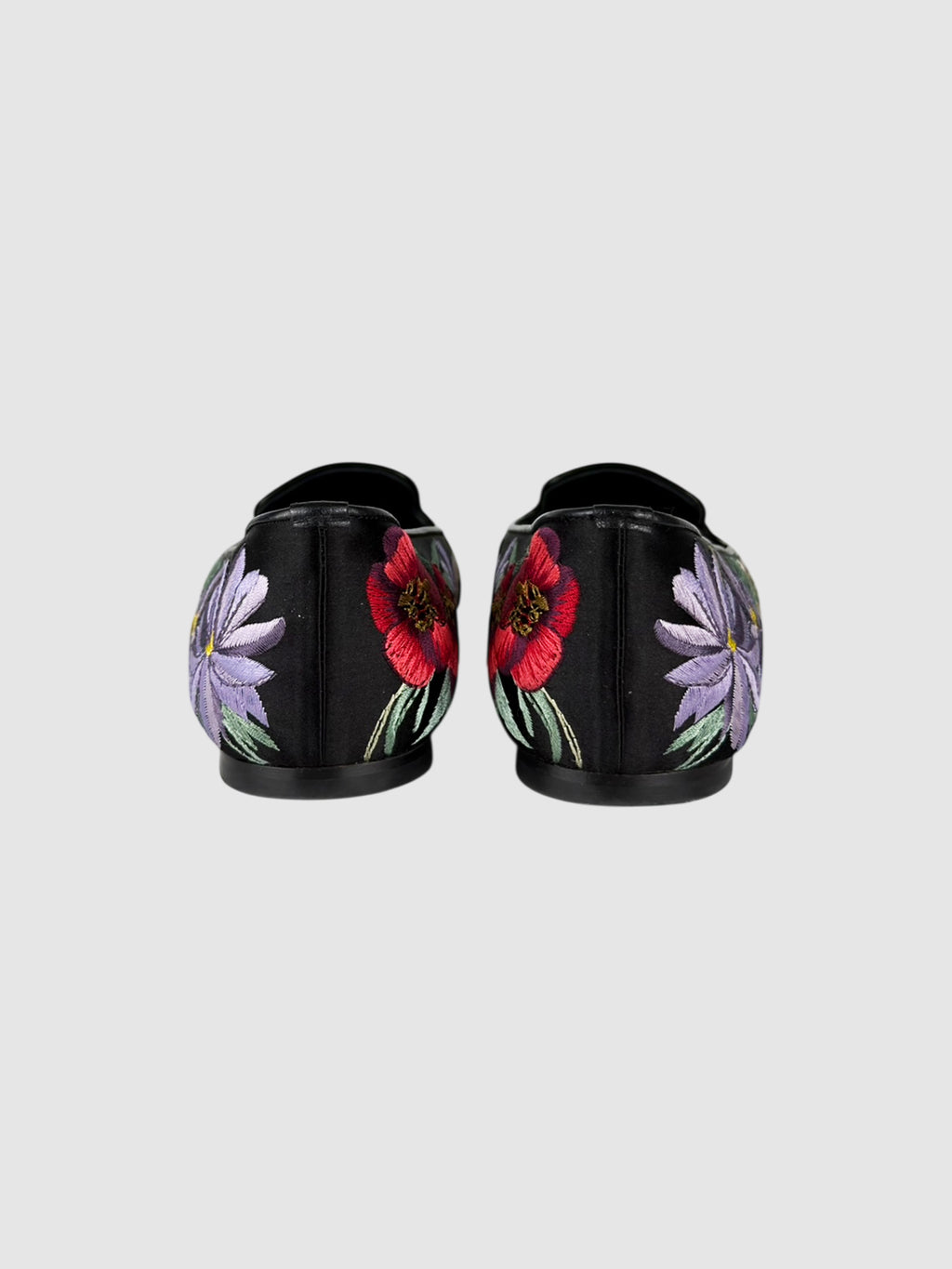 Floral Embroidered Flats