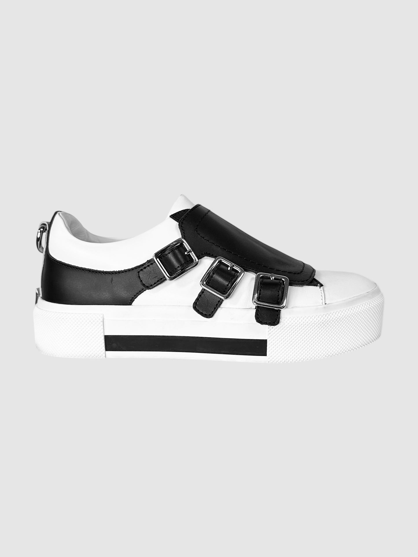 Tri-Buckle Platform Sneakers - Size 37