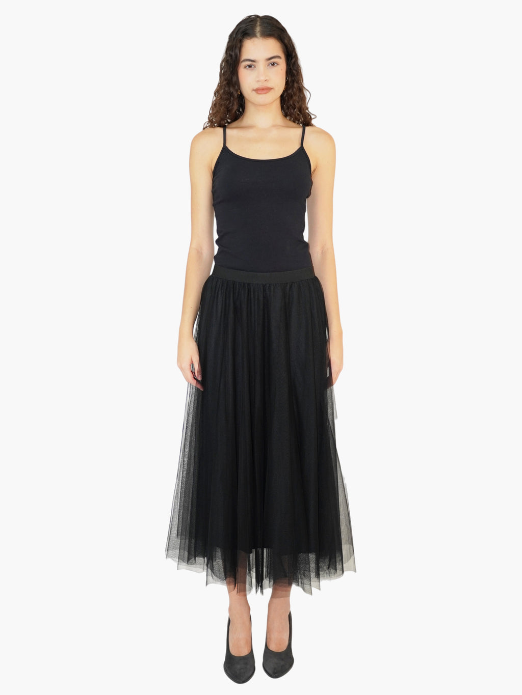 Tulle Midi Skirt