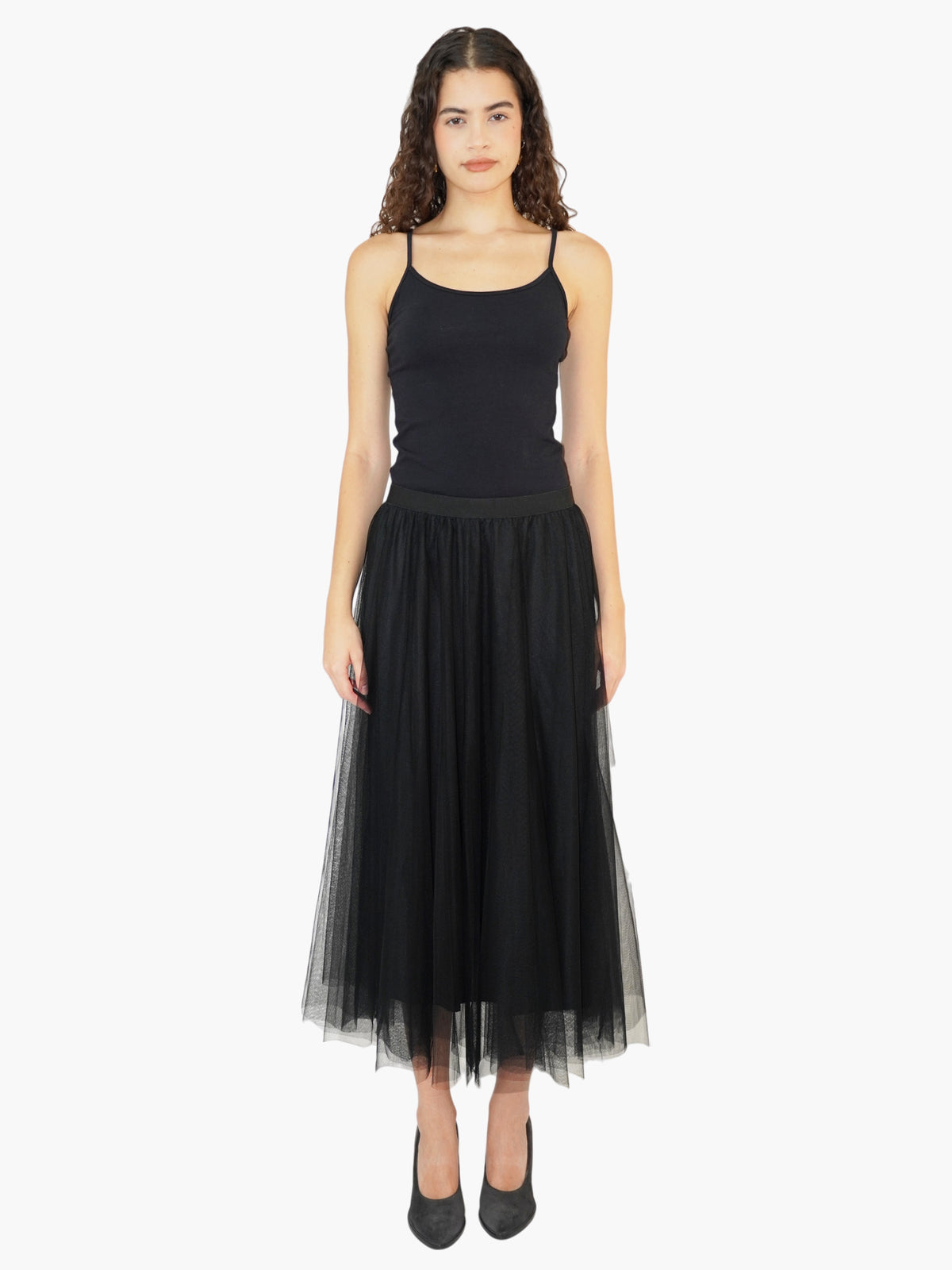Tulle Midi Skirt