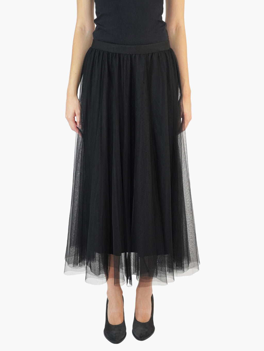 Tulle Midi Skirt