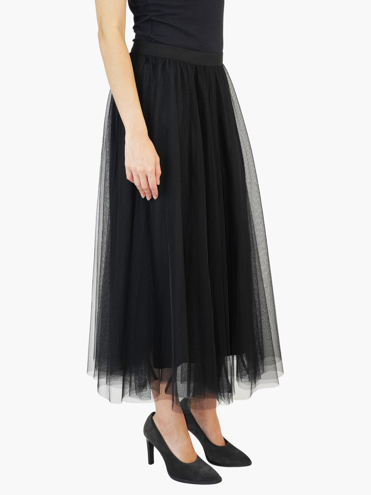 Tulle Midi Skirt