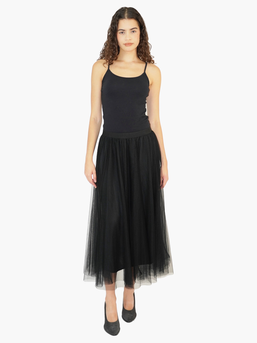 Tulle Midi Skirt