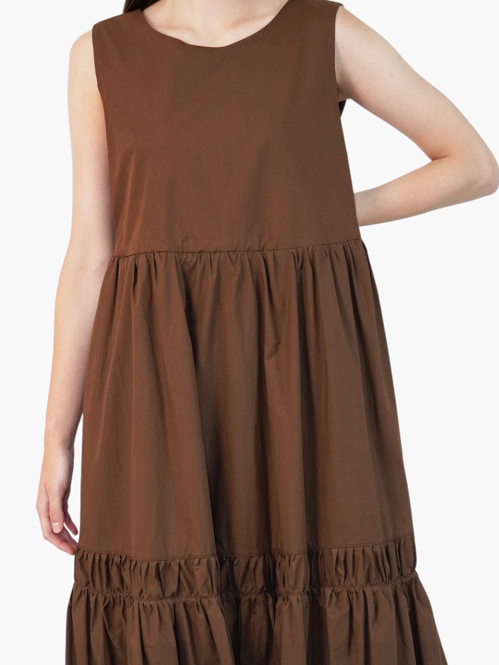 Pleated Tiered Dress