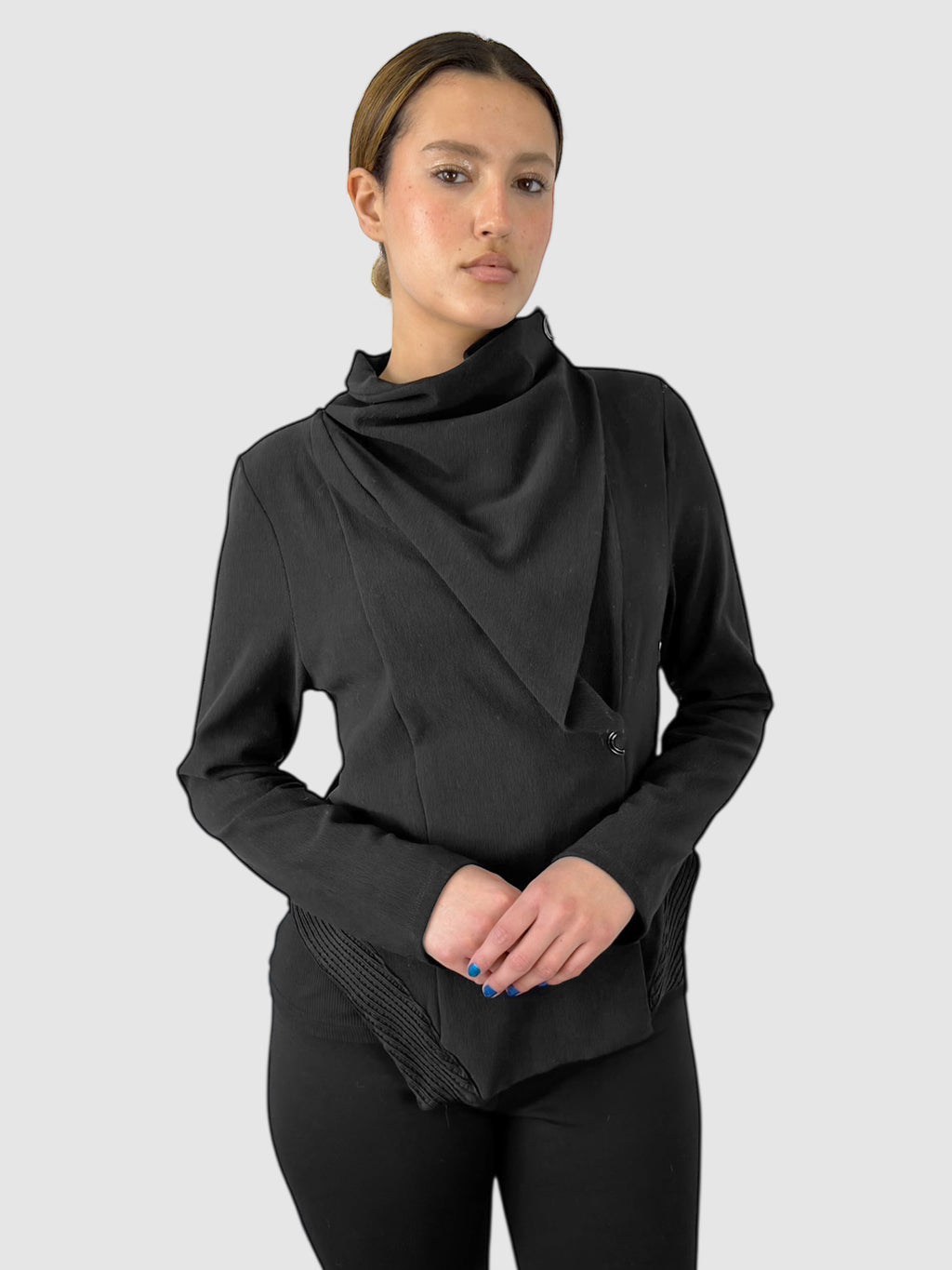Asymmetrical Snap Cardigan