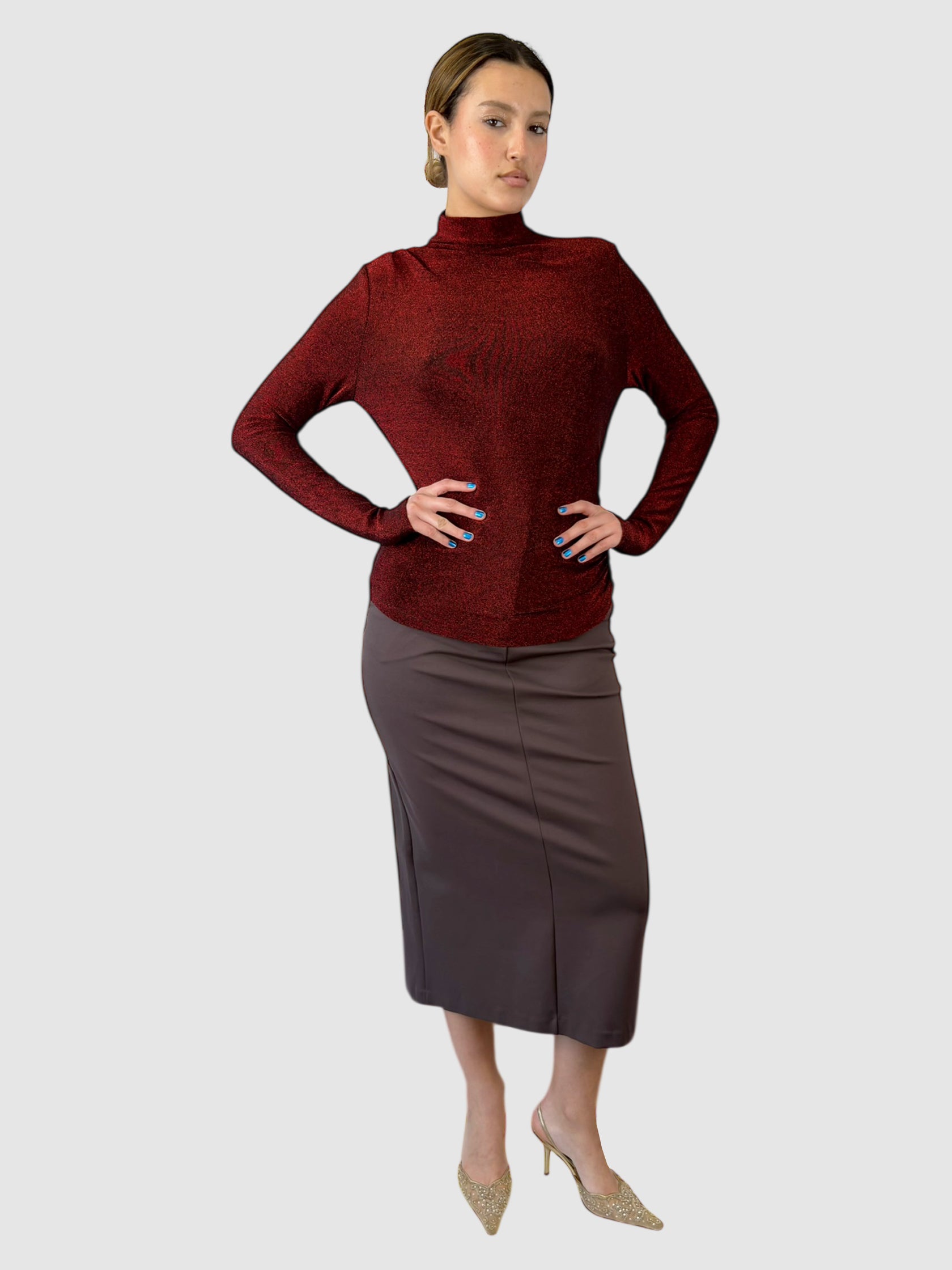 Metallic Mylie Sweater