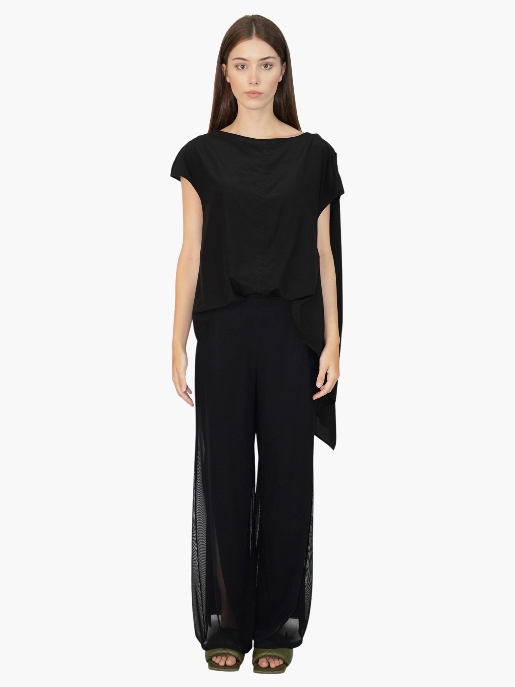 Mesh Wide Leg Pants