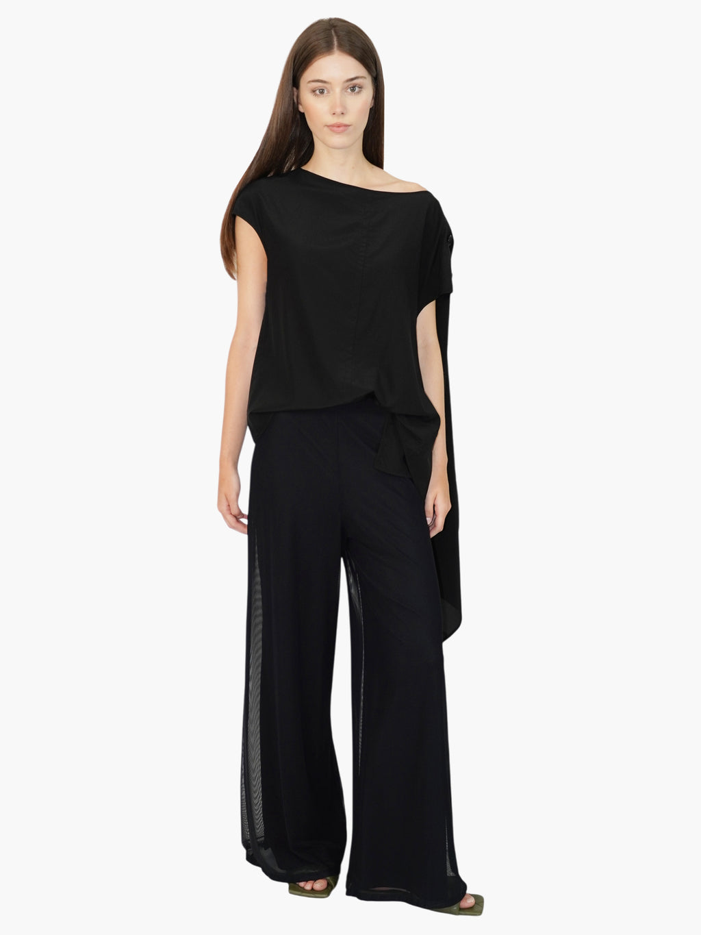 Mesh Wide Leg Pants