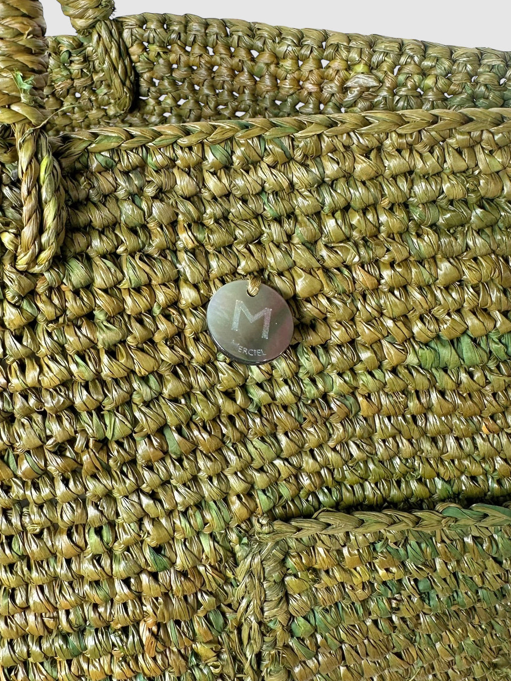 Button-Embellished Bag