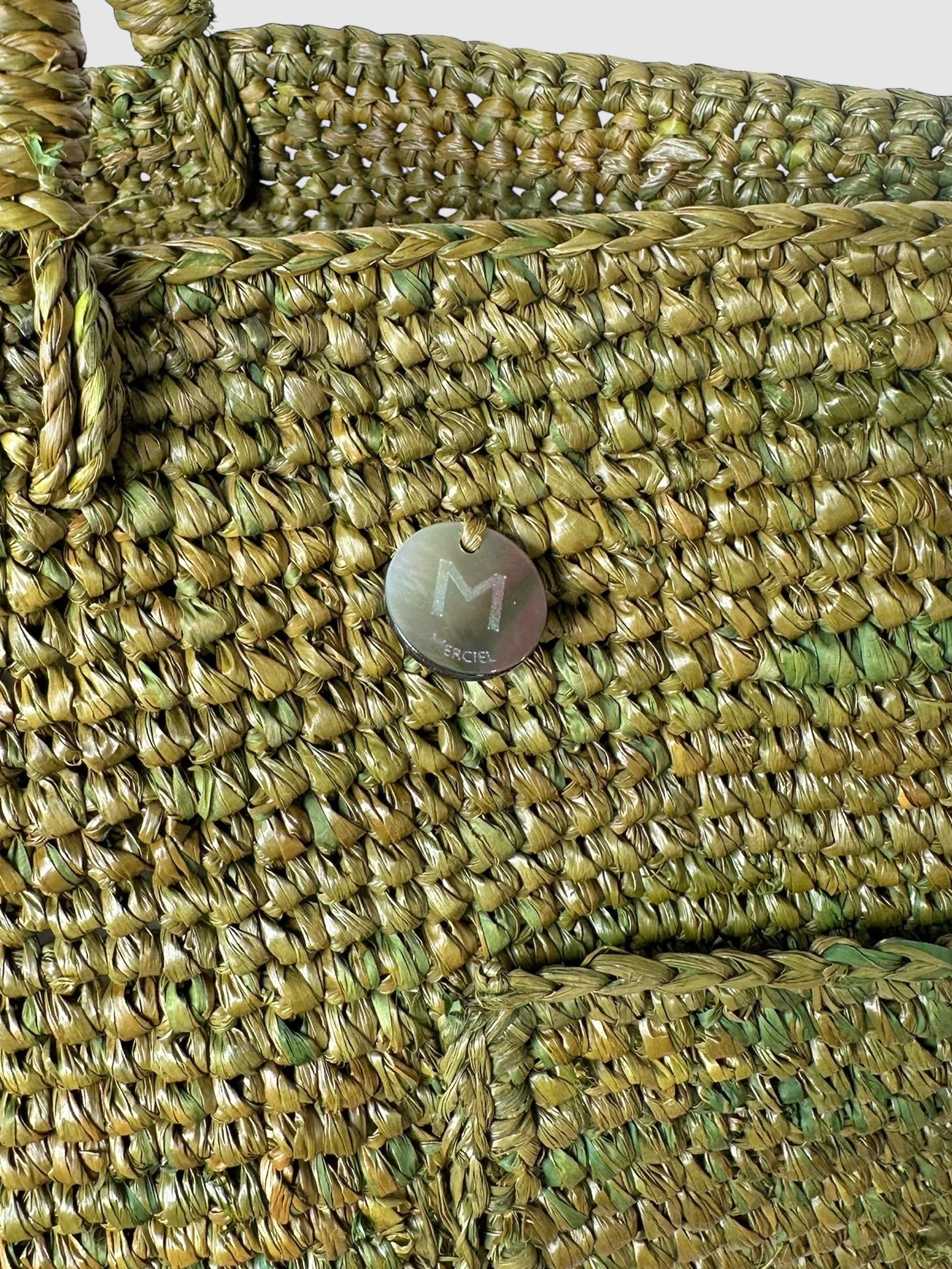 Button-Embellished Bag