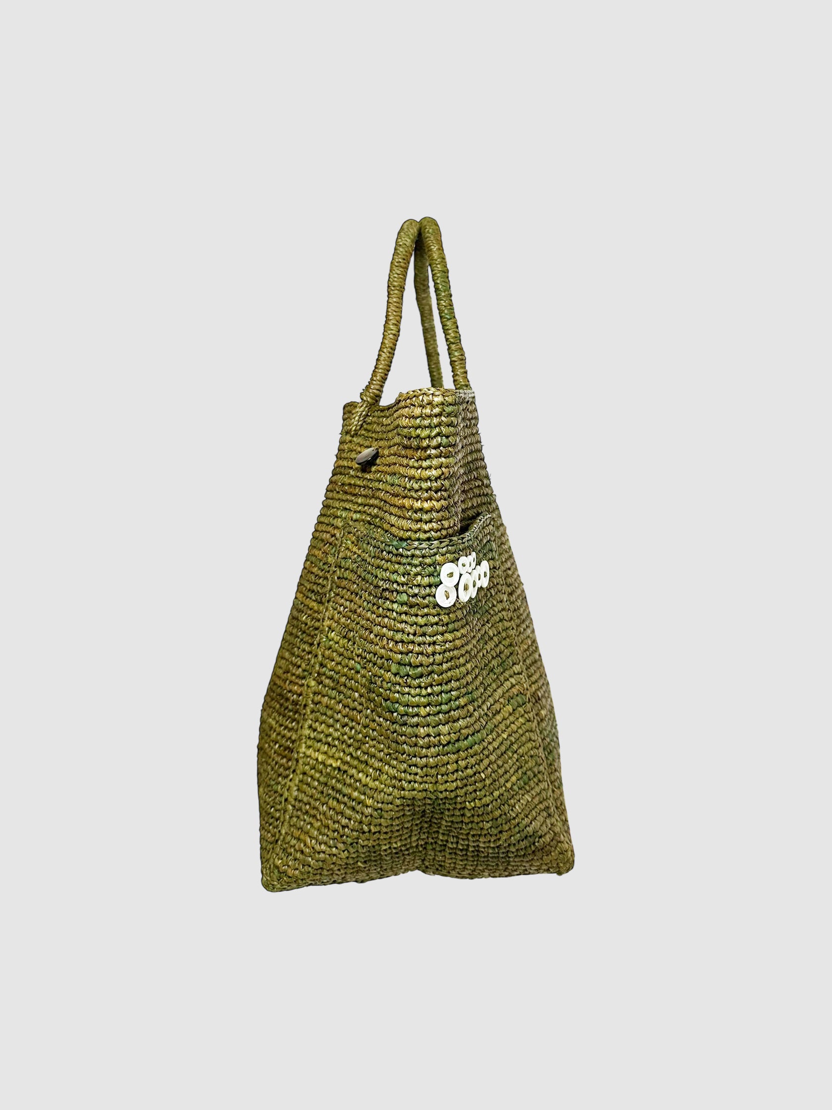 Button-Embellished Bag