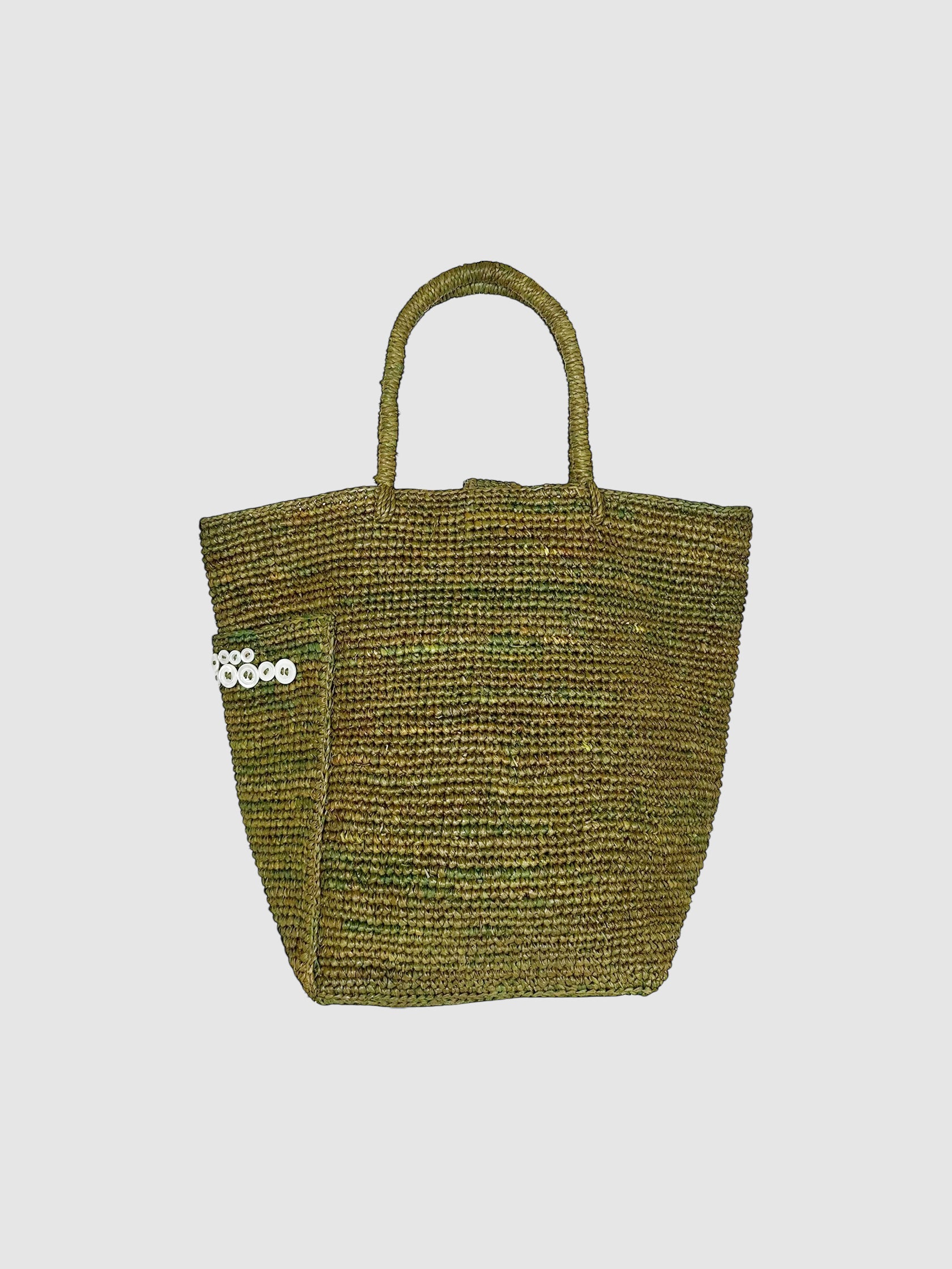 Button-Embellished Bag