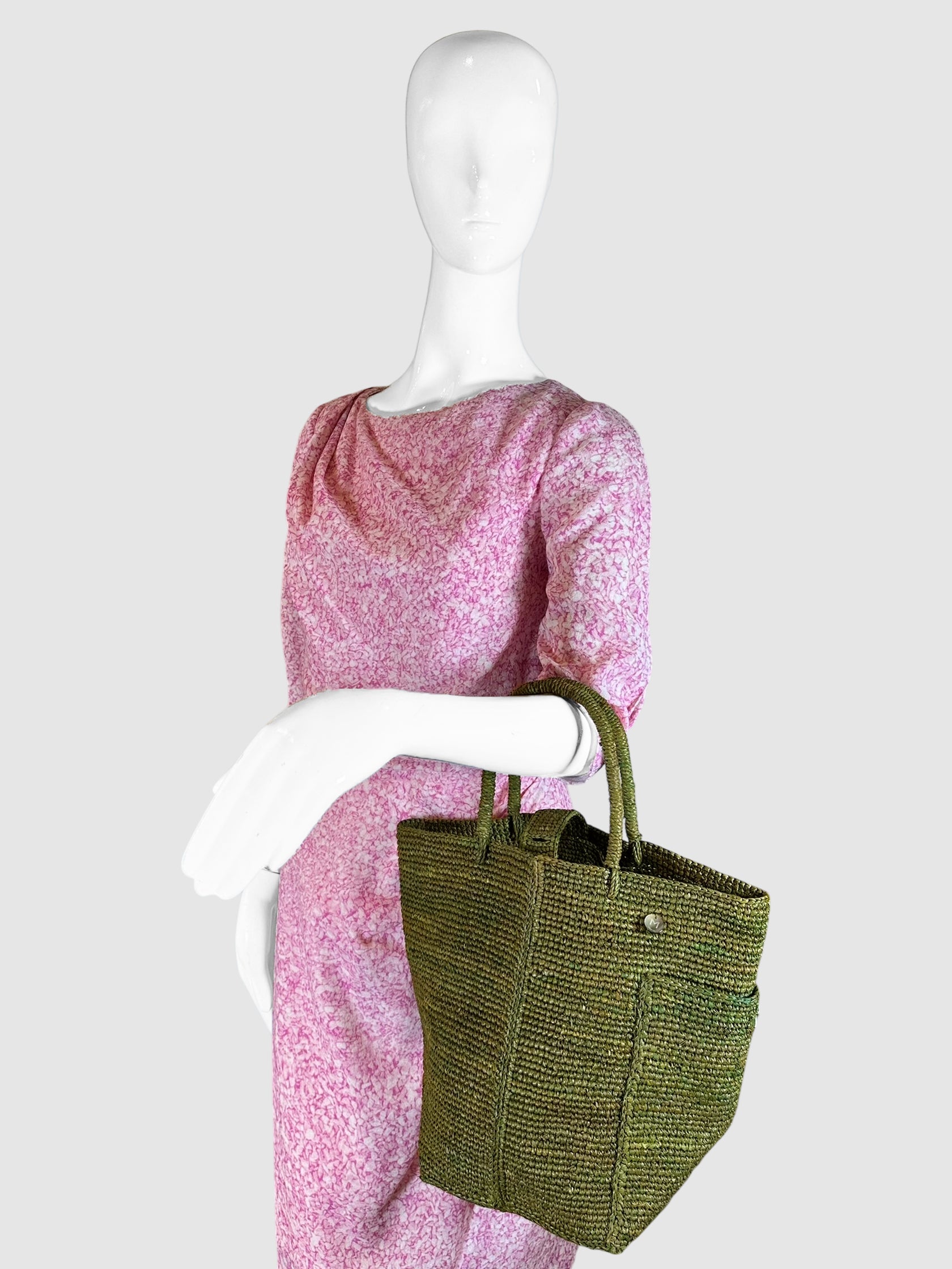 Button-Embellished Bag