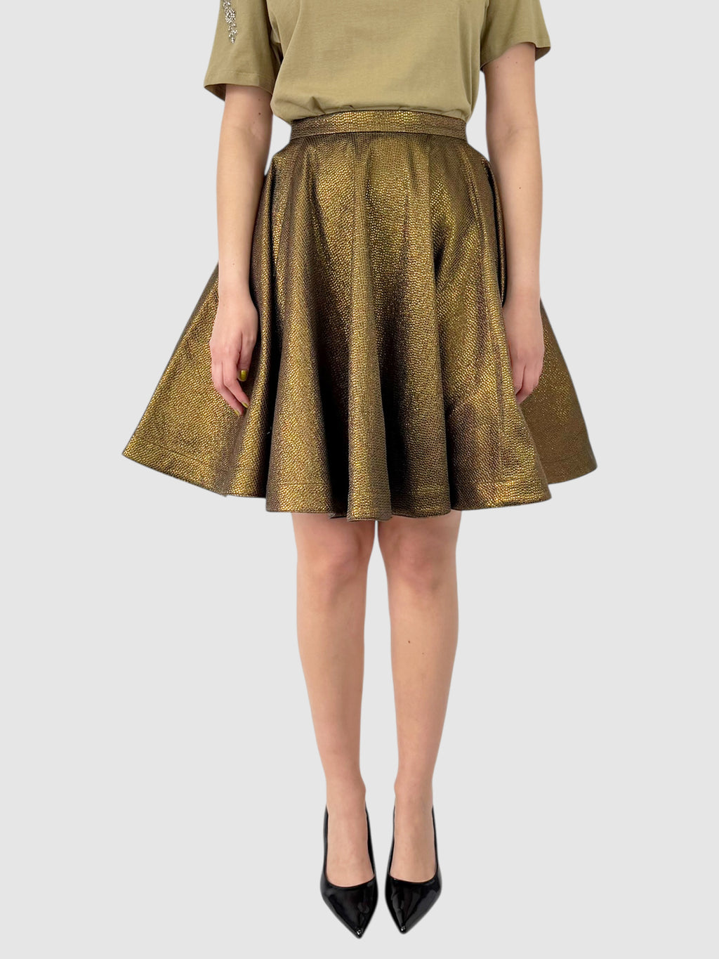 Metallic Circle Skirt