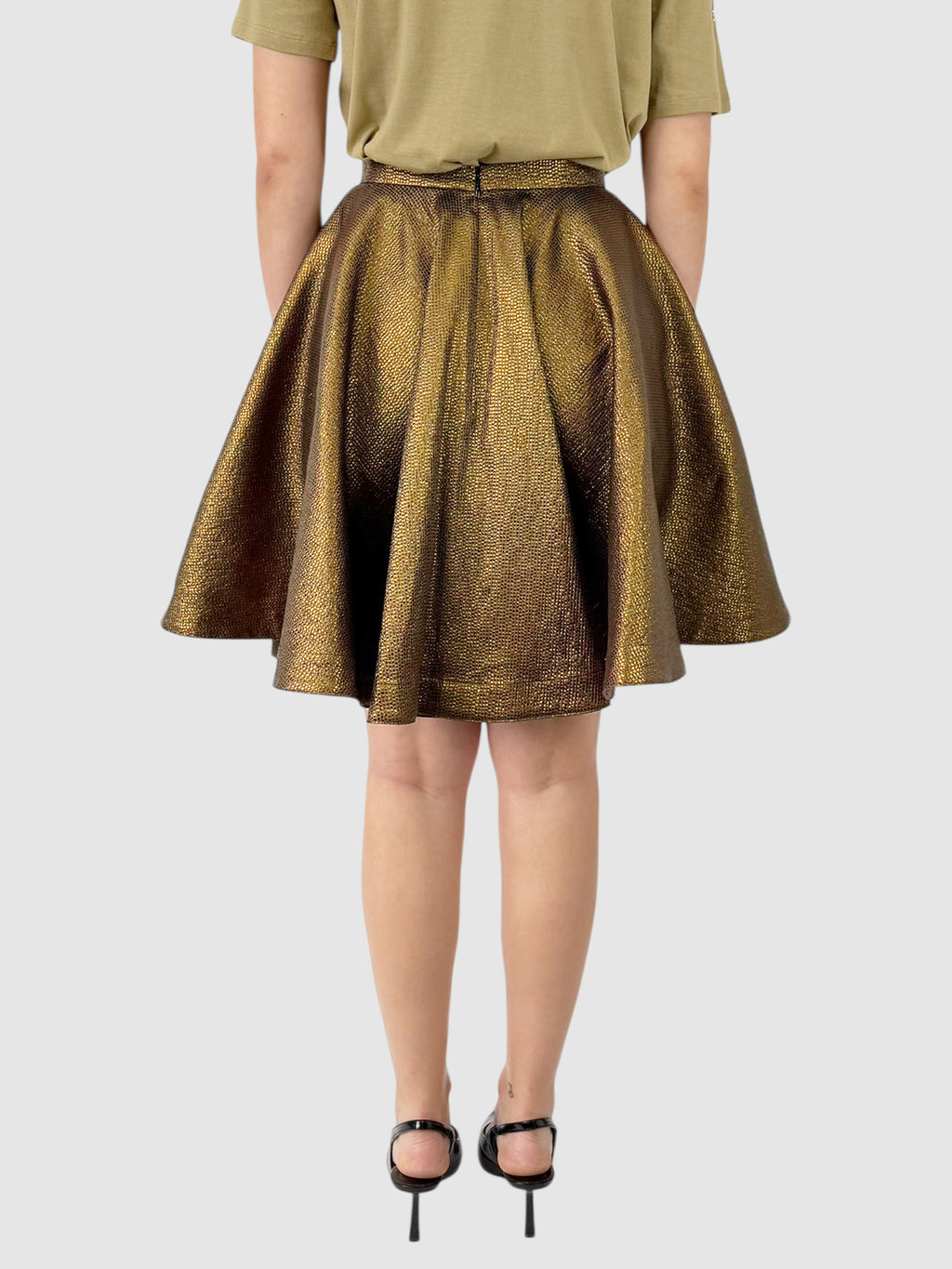 Metallic Circle Skirt