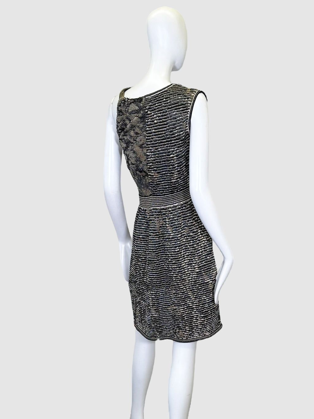 Sparkling Knitted Mini Dress - Size 42