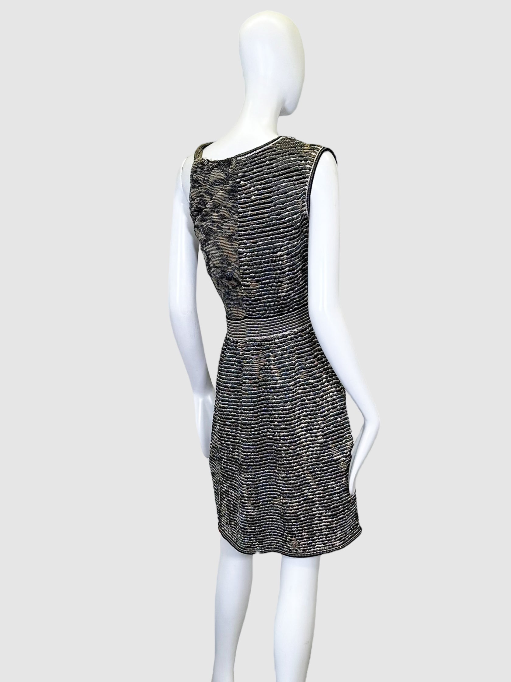 Sparkling Knitted Mini Dress - Size 42