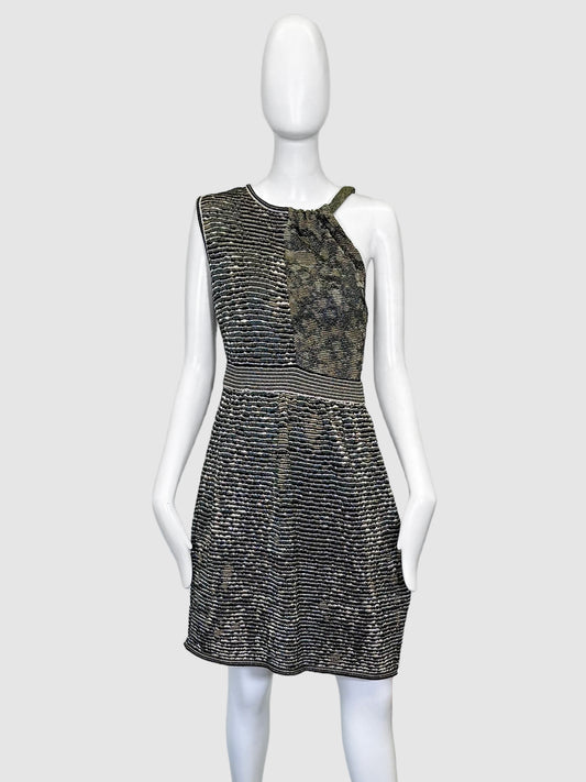 Sparkling Knitted Mini Dress - Size 42