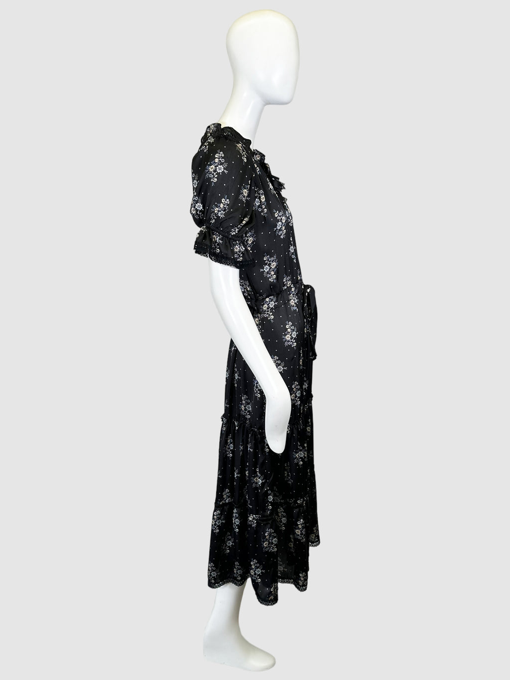 Misa Floral Print Midi Dress - Size M