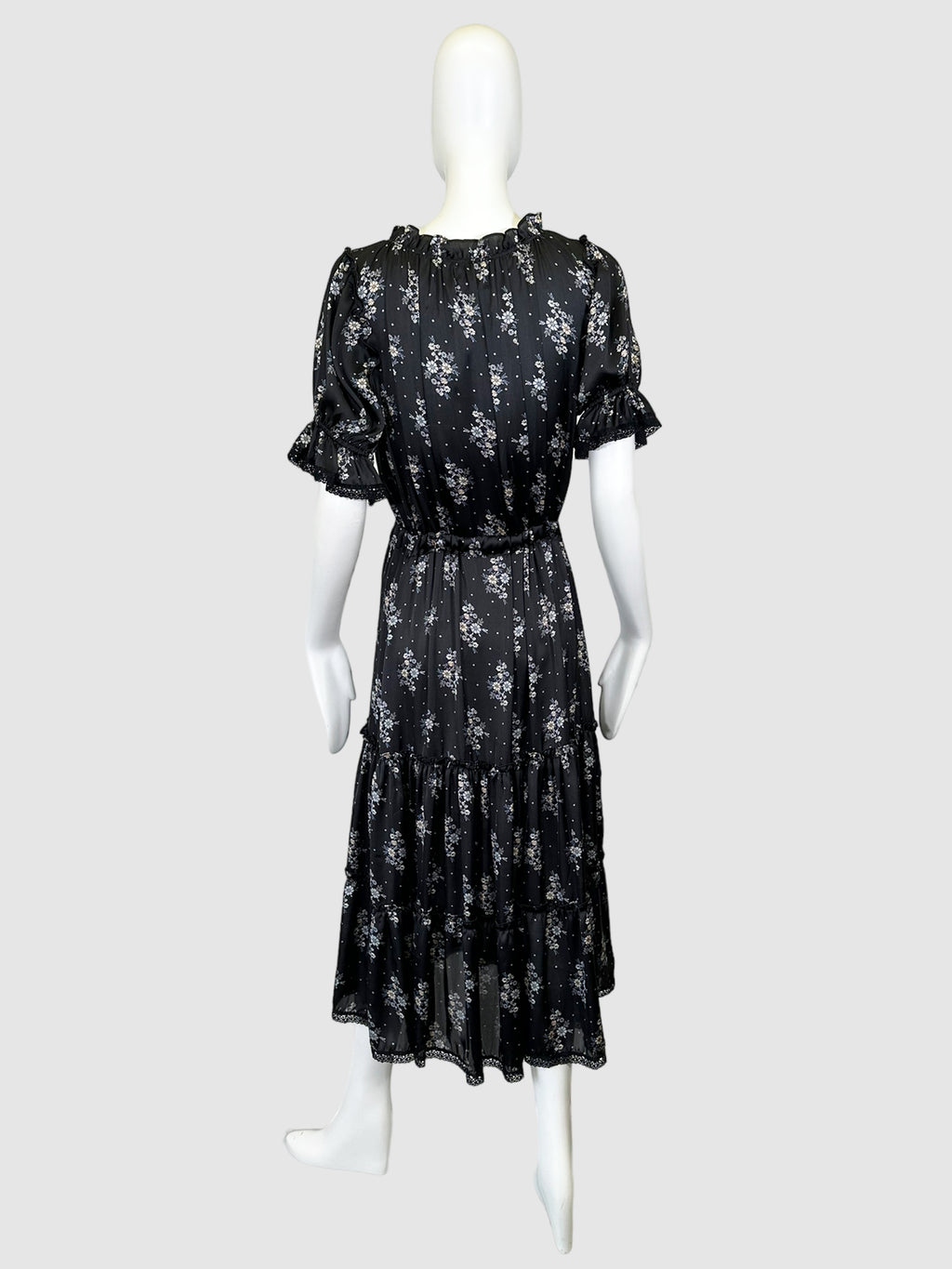 Misa Floral Print Midi Dress - Size M
