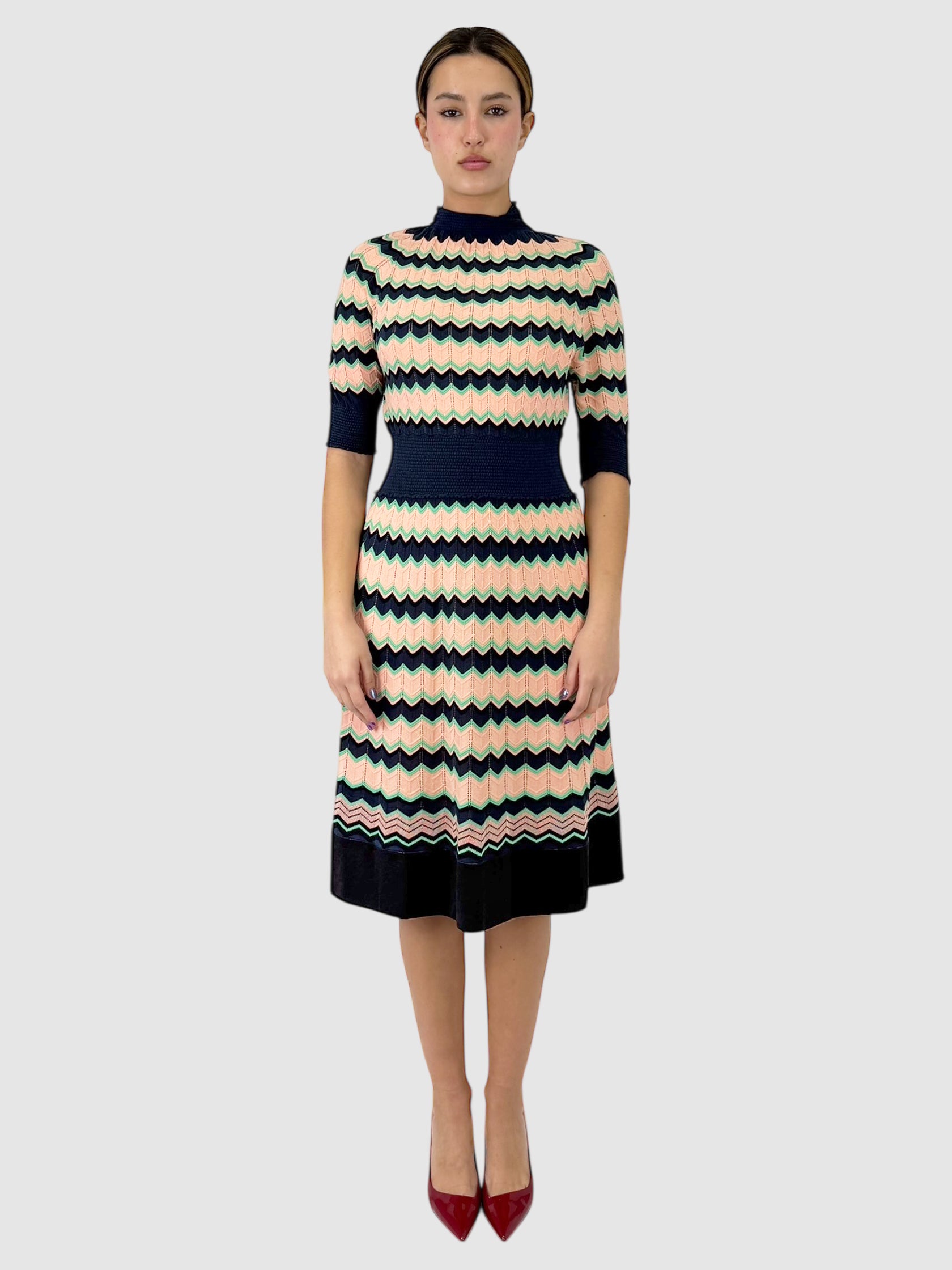 Knit Chevron Dress